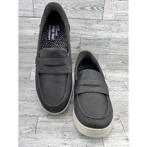 Skechers Arch Comfort Black Loafer Mules Slip On Shoes Women Size 9.5